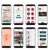 Touch App: The best female masturbation guide. UX / UI project by Gabriela Pineda Araujo - 09.01.2018