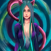 Psycho neko. Un proyecto de Ilustración digital de Christian Montoya - 04.04.2019