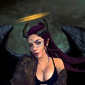 Fallen angel. Un proyecto de Ilustración digital de Christian Montoya - 04.04.2019