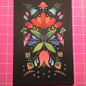 Este es mi proyecto de ilustración floral con pintura acrílica. Traditional illustration project by gaba_alfaro - 04.04.2019