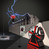Zinematik al CosmoCaixa. Graphic Design, Traditional illustration, and Digital Illustration project by Karine Jaume - 04.04.2019
