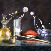 Resultado final del bodegón.. Painting project by miguel2993 - 04.09.2019
