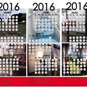 Calendario de mesa. Design, and Graphic Design project by Jellybeth Guerra - 11.28.2015