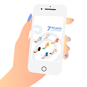 P e c a d o s    C a p i t a l e s. Design, Graphic Design, and Traditional illustration project by Mónica López Ballesteros - 04.10.2019
