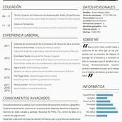 Curriculum Vitae. Un progetto di Cinema, video e TV di Álvaro Villegas Galán - 10.04.2019