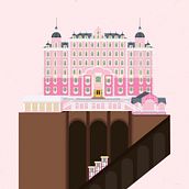 The Grand Budapest Hotel - Wes Anderson | Poster. Design, Poster Design, and Vector Illustration project by Eider Ojanguren - 04.11.2019