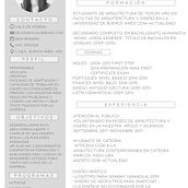 Curriculum Vitae. Architecture project by Delfina Majul - 04.12.2019