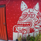 Mural 2018. El Recolector de tuna.. Street Art, and Traditional illustration project by Alan Mendoza - 04.16.2019