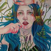 Mural para restaurante BTres. Traditional illustration, and Painting project by chari nogales - 04.18.2019