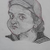 Mi Proyecto del curso: Retrato en caricatura con grafito. Pencil Drawing project by JORGE SANCHEZ - 04.19.2019
