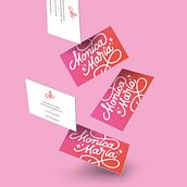 Monica Maria: Lettering cursivo Ein Projekt aus dem Bereich Br, ing und Identität, Kunstleitung, Design, Logodesign und Lettering von monie arreola - 13.04.2019