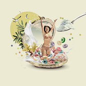 Diseño de cartel vintage inspirado en Benefit Cosmetics. Br, ing, Identit, Collage, Art Direction, Poster Design, Graphic Design, Digital Photograph, and Advertising project by Lucía Gómez - 04.20.2019