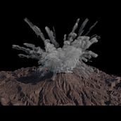 Volcano explosion FX . 3D, animație 3D și VFX de Gerard Casanovas Ruiz - 03.30.2019