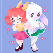 Cute Buddies. Un progetto di Illustrazione digitale, Illustrazione infantile e Character design di Dannaria - 22.04.2019