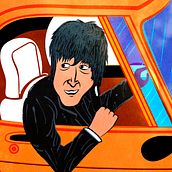 Drive my car. Pencil Drawing, and Digital Illustration project by Pedro Luis Guerra Hernàndez - 04.23.2019
