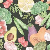 Estampados para libro de cocina. Traditional illustration project by Uonki - 04.24.2019