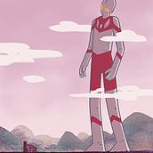 Ultraman . Traditional illustration project by KIKE J. DÍAZ - 04.24.2019