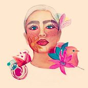 "Inspiración", Mi Proyecto del curso: Retrato ilustrado en acuarela. Artes plásticas, e Desenho de retrato projeto de Paty Escandón - 25.04.2019