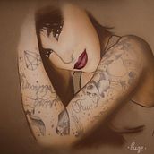 Mi Proyecto del curso: Ilustración con pastel y lápices de colores. Un projet de Beaux Arts, Dessin de portrait, Dessin réaliste et Illustration traditionnelle de Eugenia Perez - 25.04.2019