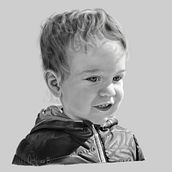 Mateo. Retrato digital. Un proyecto de Bellas Artes, Dibujo, Dibujo de Retrato, Dibujo realista e Ilustración digital de Cristina Bodeanu - 28.04.2019