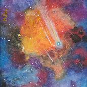 Galaxia 1. Un proyecto de Pintura a la acuarela de Nancy Rubio - 26.04.2019