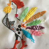 Mi Proyecto del curso: Técnicas de bordado: ilustrando con hilo y aguja. Embroider project by Maria Arias - 04.28.2019