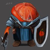 Mandarina Soldado . Digital Illustration project by Aimee Senteno - 12.29.2018