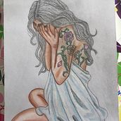 Mi Proyecto del curso: Ilustración con pastel y lápices de colores. Artistic Drawing, and Traditional illustration project by Sandra Castillo - 05.06.2019