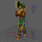 Mi Proyecto del curso: Rigging y deformación de un personaje. 3D, 3D Animation, and Rigging project by Oriol González Quesada - 05.01.2019