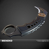 KARAMBIT KNIFE Ein Projekt aus dem Bereich 3D, 3-D-Modellierung und Videospiele von Iván Antonio Menendez Menendez - 01.04.2019