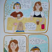 Juntas: historia de amistad fugaz. Comic, Drawing, and Traditional illustration project by cotedelpiano - 05.03.2019