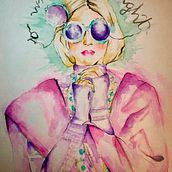 So wrong it´s right . Traditional illustration, and Fashion Design project by Nayely Olvera - 04.01.2014