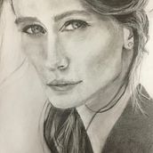 Mi Proyecto del curso: Retrato realista con lápiz de grafito Ein Projekt aus dem Bereich Bildende Künste, Porträtzeichnung und Realistische Zeichnung von Verónica Chauvet - 05.05.2019