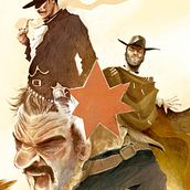 «El Bueno, el Feo y el Malo», homenaje a Leone en GarabatoFest18. Traditional illustration project by David Rendo - 10.25.2018