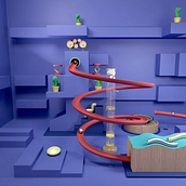 Cortinilla para Instagram. 3D Animation project by luismt1000 - 05.06.2019