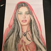 Mirando al futuro . Drawing, Realistic Drawing, and Traditional illustration project by Sandra Castillo - 04.30.2019