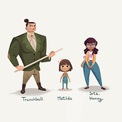  Matilda - Visual Development. 2D Animation, Traditional illustration, and Concept Art project by nuriaortega - 04.22.2021
