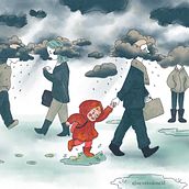 Días de lluvia. Fine Arts, Comic, Concept Art, Drawing, Character Design, Traditional illustration, Digital Illustration, and Children's Illustration project by Álvaro Rubio - 04.17.2019