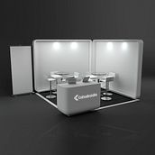 Colsubsidio Stand Design. 3D, Architecture, Creativit, Design, Information Design, Graphic Design, Events, Infographics, 3D Modeling, and Advertising project by Diana Carolina Londoño - 02.28.2019