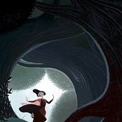 Ilustración inspirada en Blancanieves. Fine Arts, Concept Art, Drawing, Editorial Design, and Children's Illustration project by Pedro Riquelme - 05.15.2019