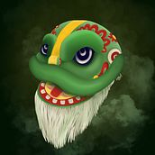 Mi Proyecto del curso: León Chino, Ilustración digital con Procreate. Fine Arts, Drawing, Graphic Design, and Digital Illustration project by Cecilio Cobos Rodríguez - 05.15.2019