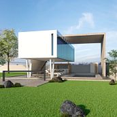 TERRAZA AF-18. Un proyecto de 3D, Arquitectura, Creatividad, Decoración de interiores, Diseño de interiores, Fotografía y Retoque fotográfico de Diego Alberto Soto Castañeda - 06.01.2018
