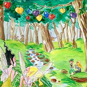 Hadas. Ilustração infantil projeto de Carol Skullart - 16.04.2018