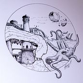 Sueños Bizarros. Concept Art, e Desenho projeto de Brian Rodriguez - 22.10.2018