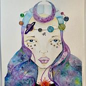 Ms. Milky Way G. . Traditional illustration project by Nayely Olvera - 05.19.2019