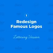  Rediseño de Logos Famosos Ein Projekt aus dem Bereich Br, ing und Identität, Kalligrafie, Grafikdesign, Lettering, Naming, T und pografie von Sergio Vargas - 19.05.2019