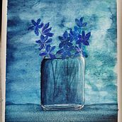 Mi Proyecto del curso: Jarrón de Flores. Concept Art, and Watercolor Painting project by Nicoll Bahamondes Obal - 05.19.2019