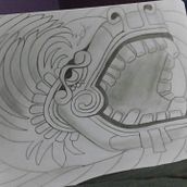 Kukulcán. Un progetto di Disegno e Disegno a matita di Eduardo Ortega Huerta - 07.09.2018