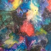 Mi Proyecto del curso: Técnicas modernas de acuarela Galaxia 1. Un progetto di Illustrazione tradizionale di patocuas2 - 21.05.2019
