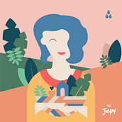 Mi Proyecto del curso: Ilustración vectorial con estilo. Traditional illustration, and Vector Illustration project by Jazmin NM - 05.28.2019